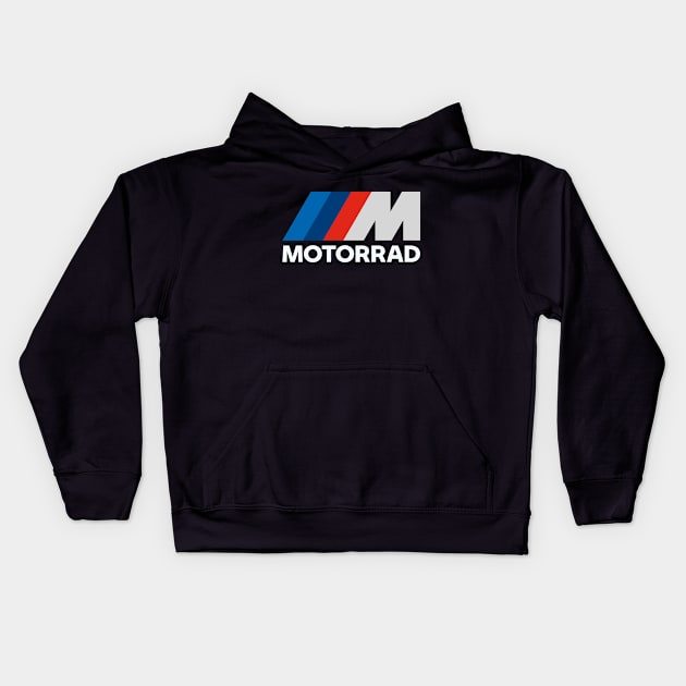 BMW M Motorrad Motorcycle Kids Hoodie by tushalb